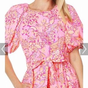 Lilly Pulitzer Pink and Orange Floral Dress